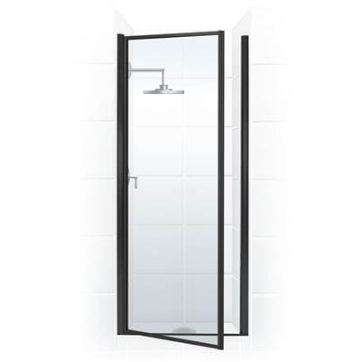 Mustee and Sons Pivot Door with Clear Glass, 32'', Oil Rubbed Bronze - Black Bronze by Mustee And Sons