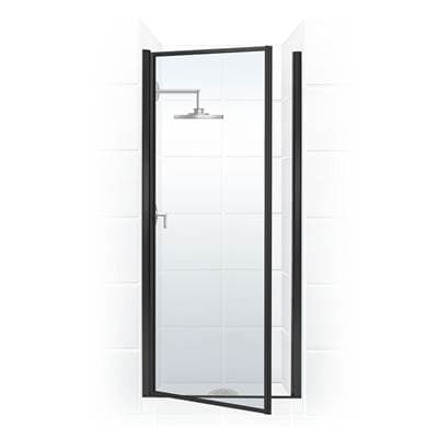 Mustee and Sons Pivot Door with Clear Glass, 36'' - Oil Rubbed Bronze