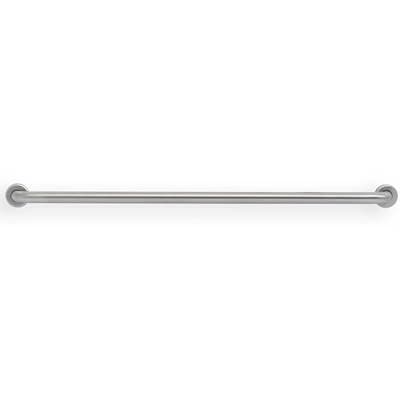 Mustee and Sons Grab Bar, 48'' L, 1.5'', Smooth, Stainless Steel - Satin Smooth by Mustee And Sons