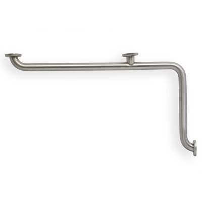 Mustee and Sons Grab Bar, 34''x18'' L, 1.5'', Smooth, Stainless Steel - Satin Smooth