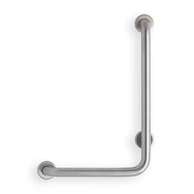 Mustee and Sons Grab Bar, 24''x192'' L, 1.5'', 90 Deg Angle, Right Hand, Smooth, Stainless Steel...