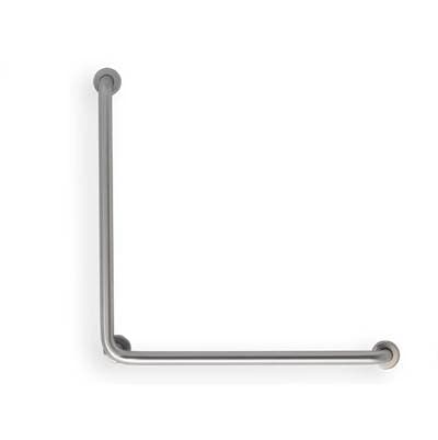 Mustee and Sons Grab Bar, 30''x30'' L, 1.5'', 90 Deg Angle, Smooth, Stainless Steel - Satin Smooth