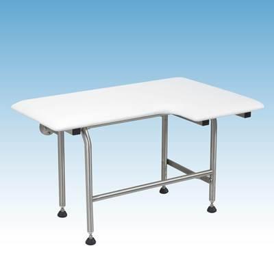 Mustee and Sons Padded Fold Down Seat with Legs, 32'', Left Hand by Mustee And Sons