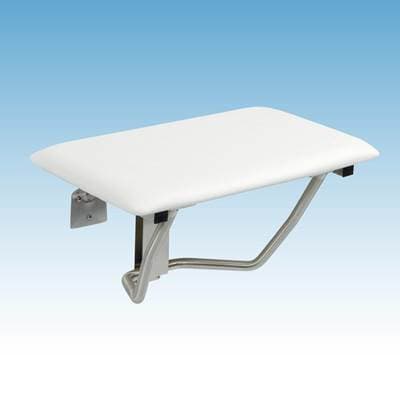 Mustee and Sons Padded Fold Down Seat, 26'', Rectangular, Wall Mounting by Mustee And Sons