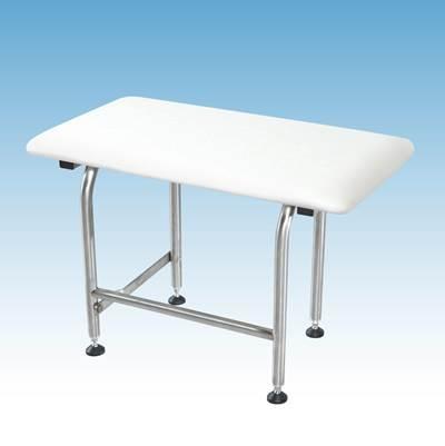 Mustee and Sons Padded Fold Down Seat with Legs, 32'', Rectangular by Mustee And Sons