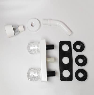 Mustee and Sons Shower Valve, Plastic, 4'' Center