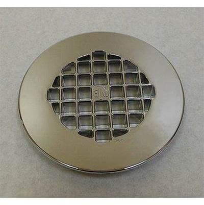 Mustee and Sons Plastic Shower Floor Strainer - Chrome by Mustee And Sons