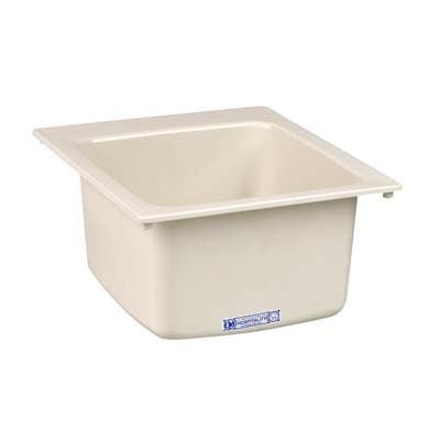 Mustee and Sons Utility Sink, 17''x20'' - Biscuit by Mustee And Sons