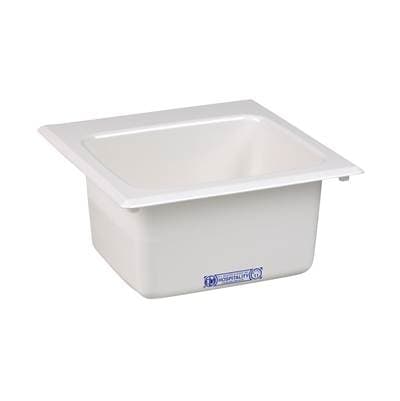 Mustee and Sons Bar Sink, 15''x15'', White by Mustee And Sons