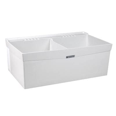 Mustee and Sons Utilatwin Double Tub, Wall Mount