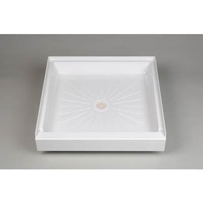 Mustee and Sons Durabase Shower Floor, 32''x32'', White by Mustee And Sons