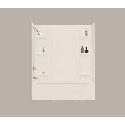 Mustee and Sons Durawall Bathtub Wall, Bone, Fits Up to 42''x72'' Alcove by Mustee And Sons