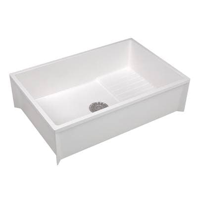 Mustee and Sons Mop Service Basin, 24''x36''x10'', for 3'' DWV - Colorfast Marbleized by Mustee And Sons
