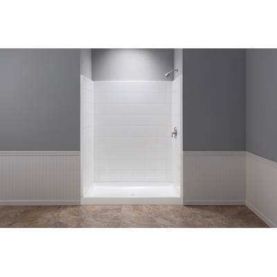 Mustee and Sons Durawall Tile Shower Wall, White, 3 Carton, 760T.1, 760T.2 or 760T.10 - Deep Gloss by Mustee And Sons