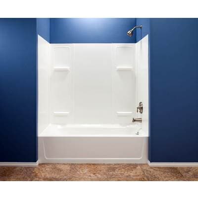 Mustee and Sons Durawall Bathtub Wall, White - Satin by Mustee And Sons