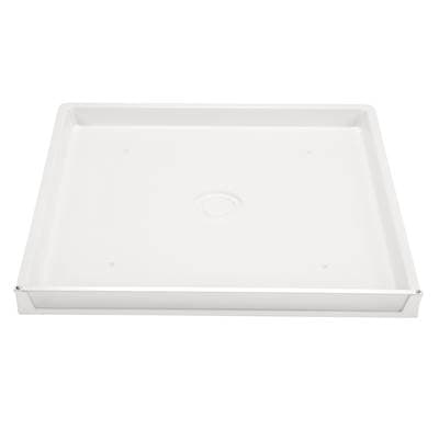 Mustee and Sons Durapan Washer Pan, 30''x32'', 1'' Side Drain - Semi Gloss by Mustee And Sons