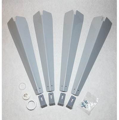 Mustee and Sons Floor Mounting Hardware, for 15,17, 18 and 19, 6 Pack
