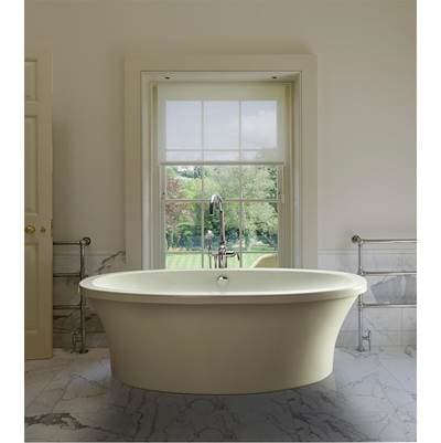 MTI Basics 66X36.75X21.75,Basics,Freestanding Oval Tub - Biscuit by MTI Basics