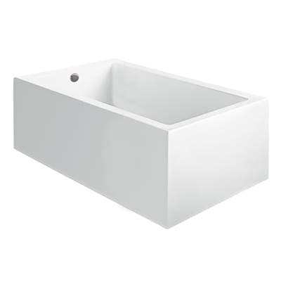 MTI Baths Andrea 12A Acrylic CXL Sculpted 1 SIDE AIR BATH Elite - White (59.75x42)