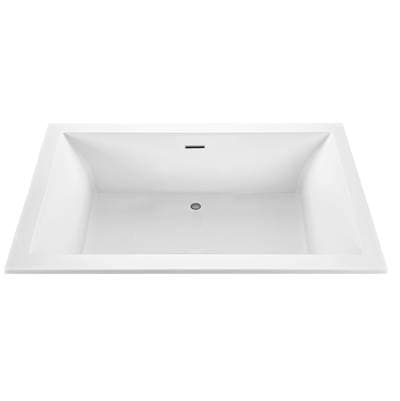 MTI Baths Andrea 18 Dolomatte Undermount AIR Bath/ Whirlpool - White (72x48.25) - Matte White