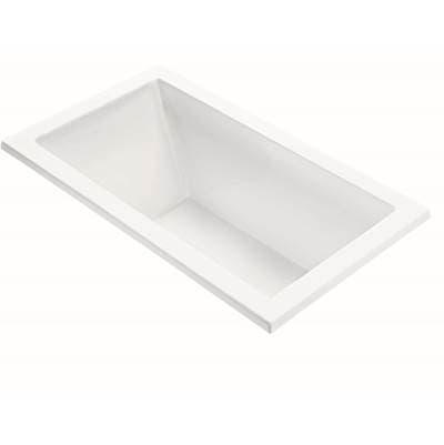 MTI Baths Andrea 19 Dolomatte Undermount AIR Bath/ Whirlpool - White (54x32) - Matte White