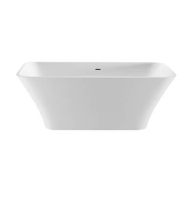 ADDISON 4 SCULPTURESTONE FREESTANDING/UNDERMOUNT AIR BATH - GLOSS BISCUIT (65.75X35.375)