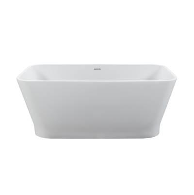 ADDISON 5 SCULPTURESTONE FREESTANDING/UNDERMOUNT AIR BATH - GLOSS BISCUIT (58X30)