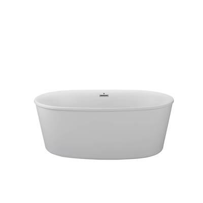 ADEL DOLOMATTE FREESTANDING AIR BATH - WHITE (57.25x31) by MTI Baths