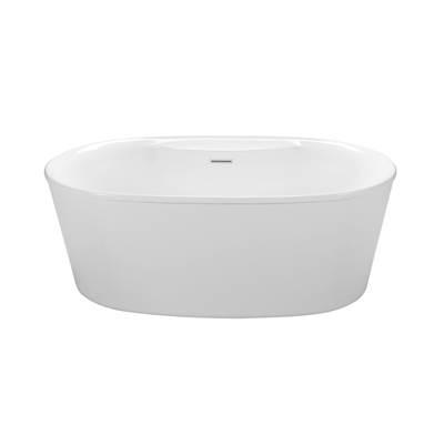 ADEL 2 ACRYLIC CXL FREESTANDING FAUCET DECK  AIR BATH - BISCUIT (57.25X31.5)