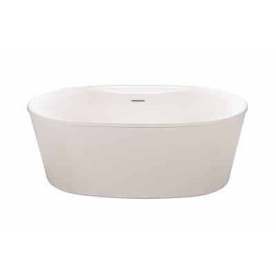 ADEL 2 W/DECK DOLOMATTE FREESTANDINGAIR BATH - WHITE (57.25X31.5) by MTI Baths