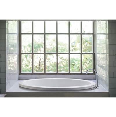 ADENA 6 DOLOMATTE OVAL DROP IN SOAKER - WHITE (63X41.25) by MTI Baths