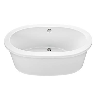 ADENA 7 ACRYLIC CXL FREESTANDING AIR BATH ELITE LEFT SLOPE - BISCUIT (59.5X35.25)
