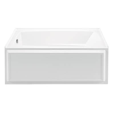 MTI Baths Wyndham 5 Acrylic CXL Alcove Integral Skirted LH AIR BATH Elite/microbubbles - Biscuit...