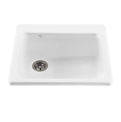 MTI Baths 25X22 White Single BOWL Basics Sink-simplicity