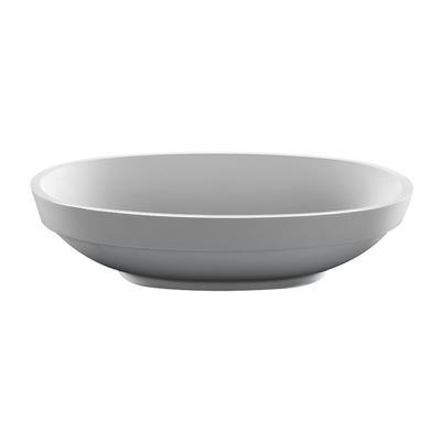 ALISSA SR SCULPTURESTONE SEMI-RECESSED - GLOSS BISCUIT (22.5X14) by MTI Baths