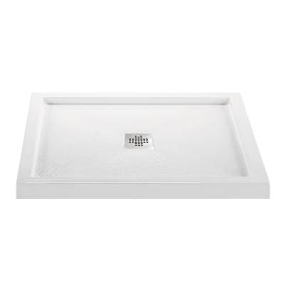 MTI Baths 3632 Acrylic CXL Center Drain Multi Threshold - Biscuit by MTI Baths