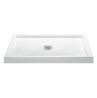 4842 ACRYLIC CXL CENTER DRAIN MULTI THRESHOLD - WHITE by MTI Baths