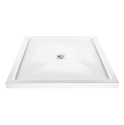 4848 ACRYLIC CXL CENTER DRAIN MULTI THRESHOLD - BISCUIT