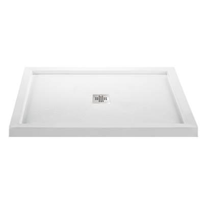 5442 ACRYLIC CXL CENTER DRAIN MULTI THRESHOLD - BISCUIT by MTI Baths