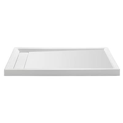 MTI Baths 6030 Acrylic CXL LH Hidden Drain Multi Threshold - Biscuit by MTI Baths