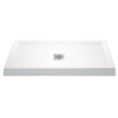 MTI Baths 3632 Dolomatte Center Drain Multi Threshold - White - Matte White by MTI Baths