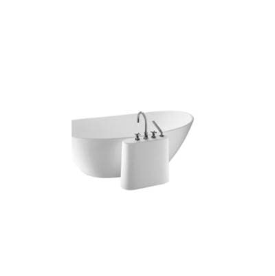 MTI Baths Faucet Stand - FOR Sculpturestone TUBS - Large Version - Matte Biscuit - Biscuit Matte