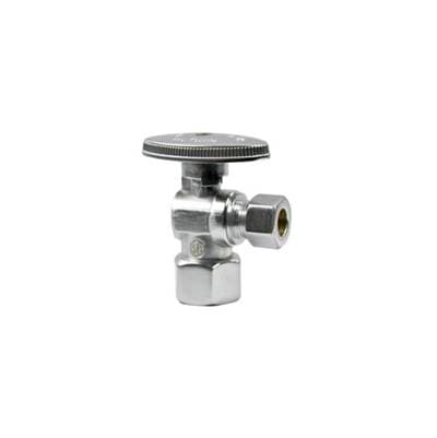 Mountain Plumbing Brass Oval Handle with 1/4 Turn Ball Valve - Lead Free - Angle (1/2'' Female...