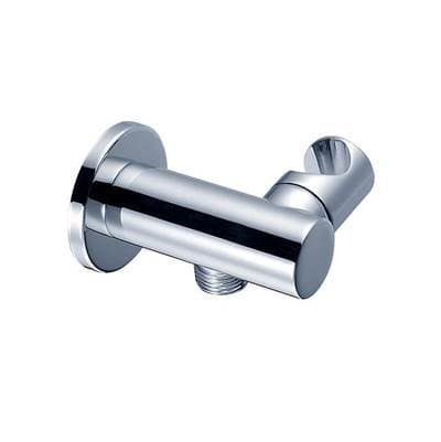 Mountain Plumbing Round Waterway Elbow with Adjustable Handshower Holder - Polished Chrome by Mountain Plumbing