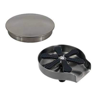 Mountain Plumbing Countertop Glass Rinser (kitted - Base and Cover) - Antique Brass