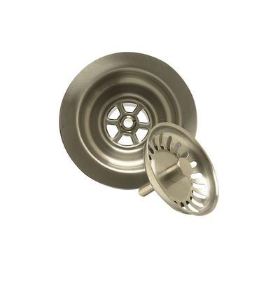 Mountain Plumbing Classic 1/4 3-1/2'' Deluxe Stemball Kitchen Sink Strainer - Antique Brass