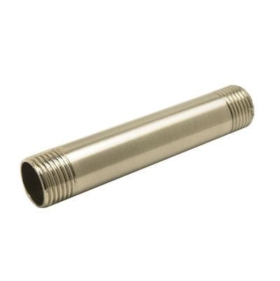 Mountain Plumbing 4'' Pipe Nipple - Lead Free, All Brass - 1/2'' IPS - Black Nickel by Mountain Plumbing