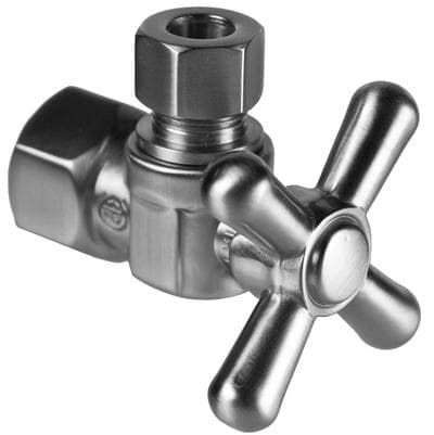 Mountain Plumbing Brass Cross Handle with 1/4 Turn Ball Valve - Lead Free - Angle (1/2'' Female... by Mountain Plumbing