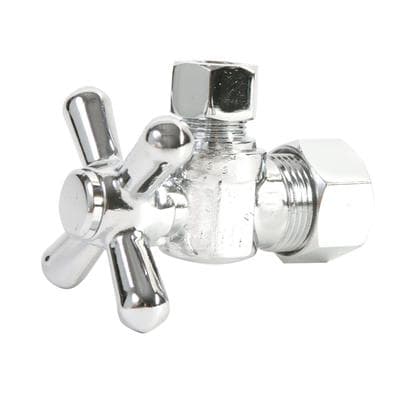 Mountain Plumbing Brass Cross Handle with 1/4 Turn Ball Valve - Lead Free - Angle (1/2''...