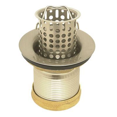 2-1/2'' Brass Bar/Prep Strainer with Lift-Out Basket - Antique Brass
